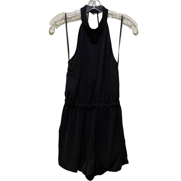 Forever 21 Choker Sleeveless Romper Black Size Medium - Picture 1 of 8